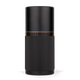 Dark refillable deodorant with knurled texture, small bronze details and a logo saying Lifelong in the middle.