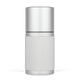 Silver-coloured refillable deodorant with knurled texture, small black details and a logo saying Lifelong in the middle.